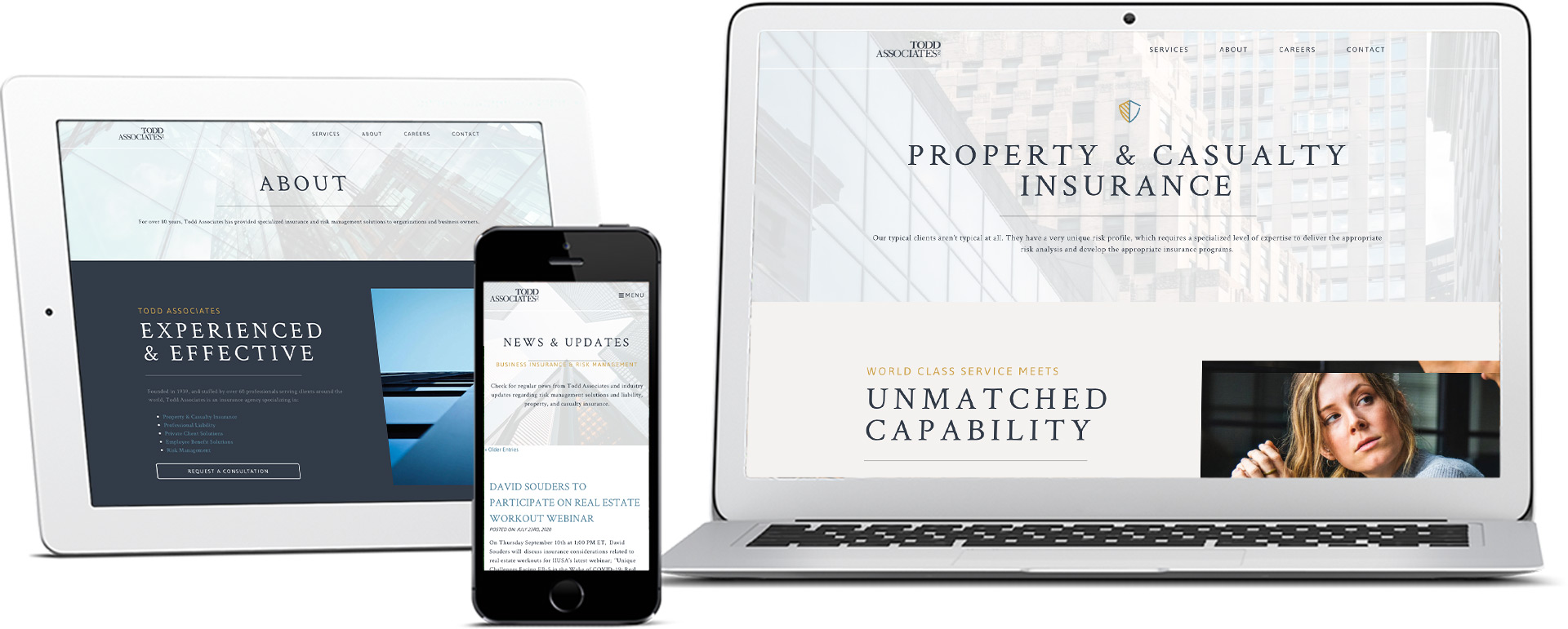 Todd Associates Website Mockup