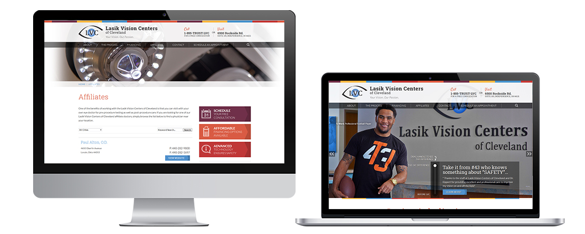 LVC Lasik Website Showcase