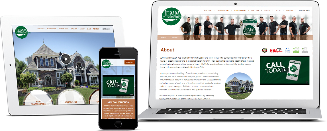 JEMM Construction Website Showcase