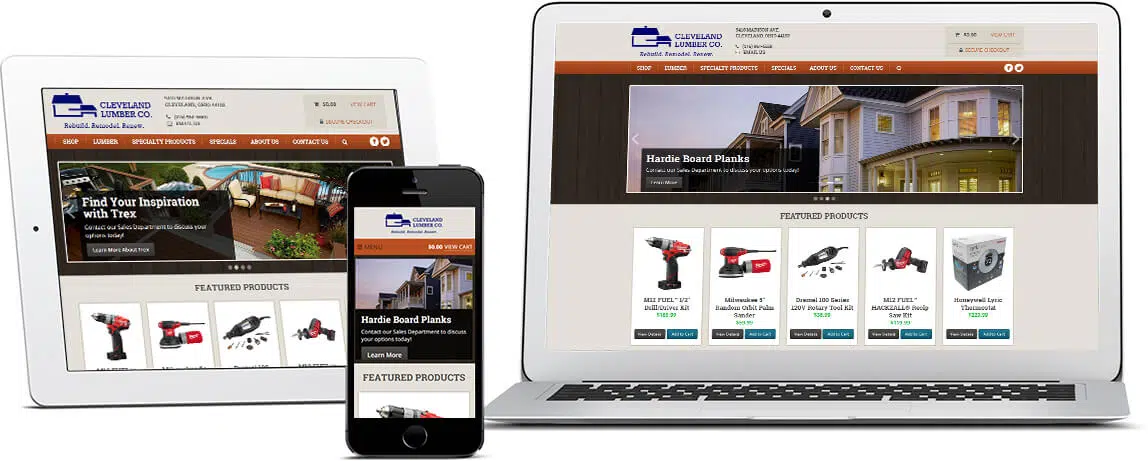 Cleveland Lumber Website Showcase