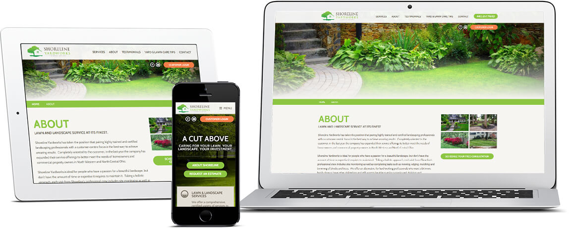 Shoreline Yardworks Website Showcase