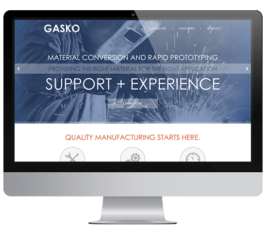 Gasko Website Sample Mockup