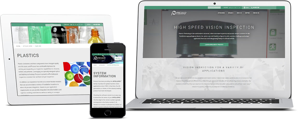 Pressco Websit Design