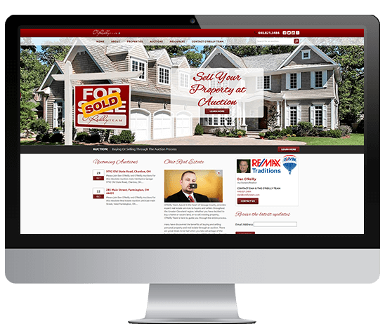 o'reilly team website design mockup