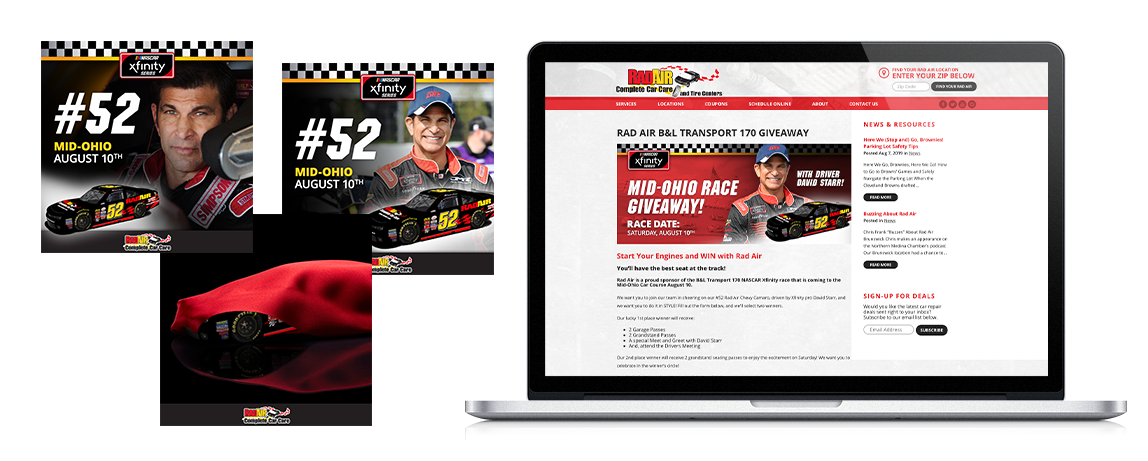 Rad Air Mid Ohio social posts