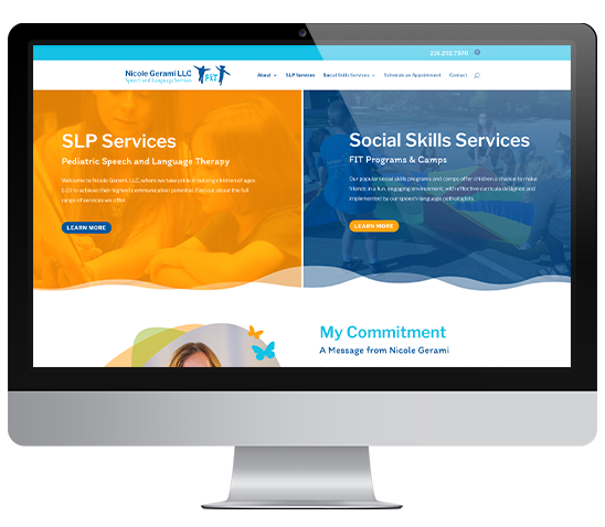 Nicole Gerami, LLC website mockup