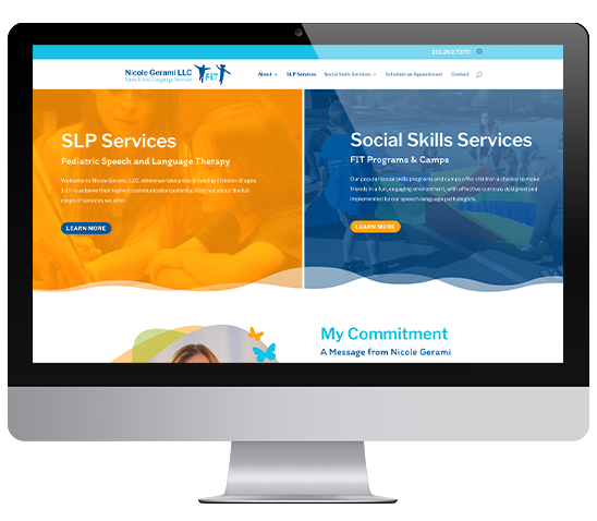 Nicole Gerami website mockup