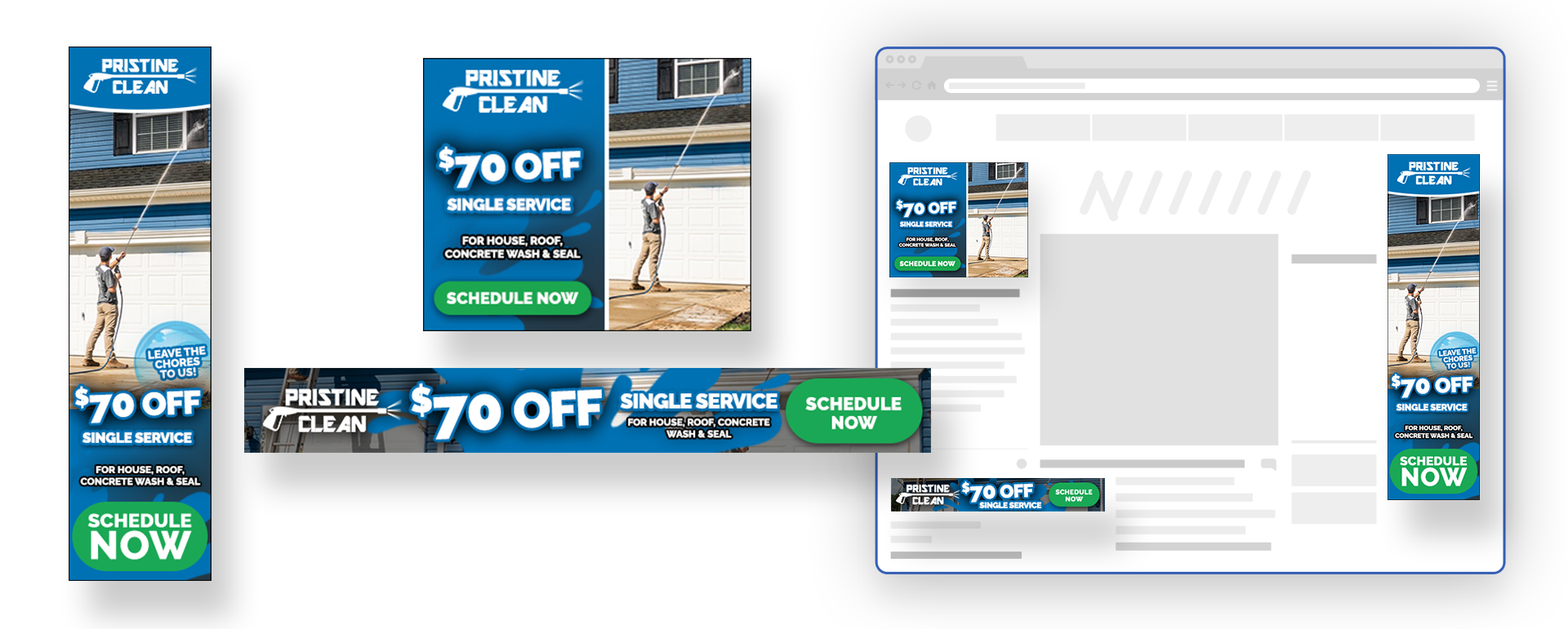 pristine clean programmatic ads showcase image