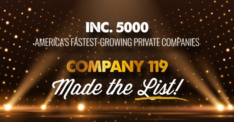 Company 119 Named to the Inc. 5000 List for 2022