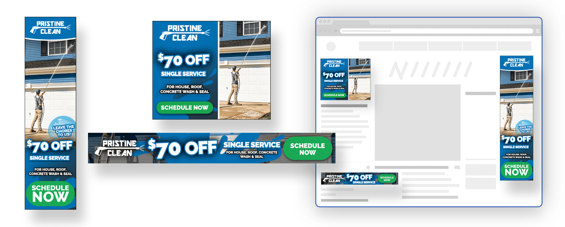Pristine Clean paid ads