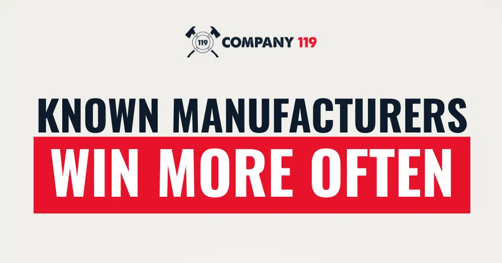 The Manufacturers Winning Bids Aren’t the Loudest. They’re the Most Recognized.