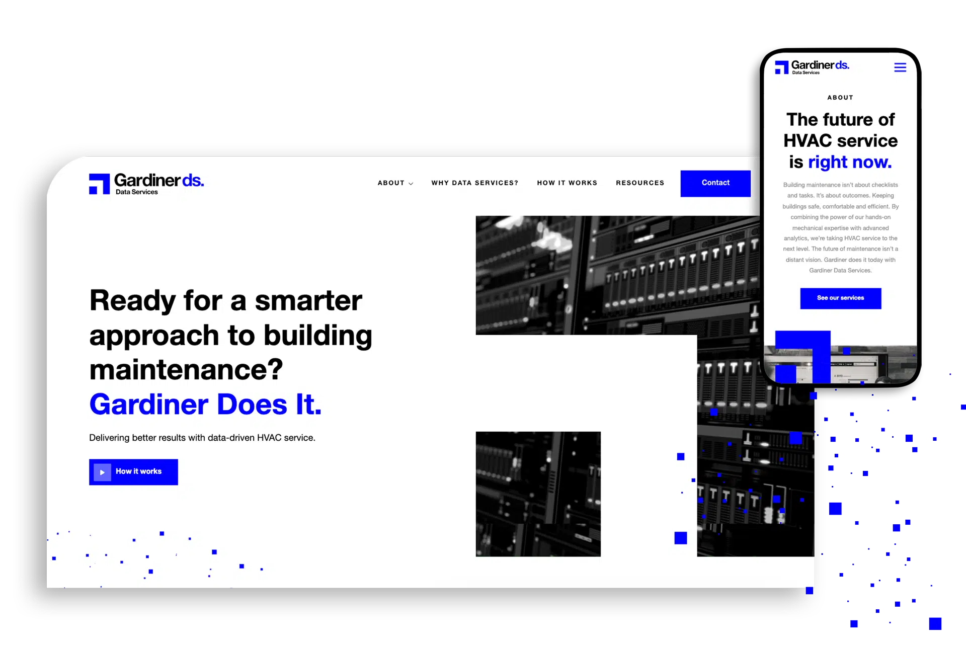 Gardiner DS website mockup