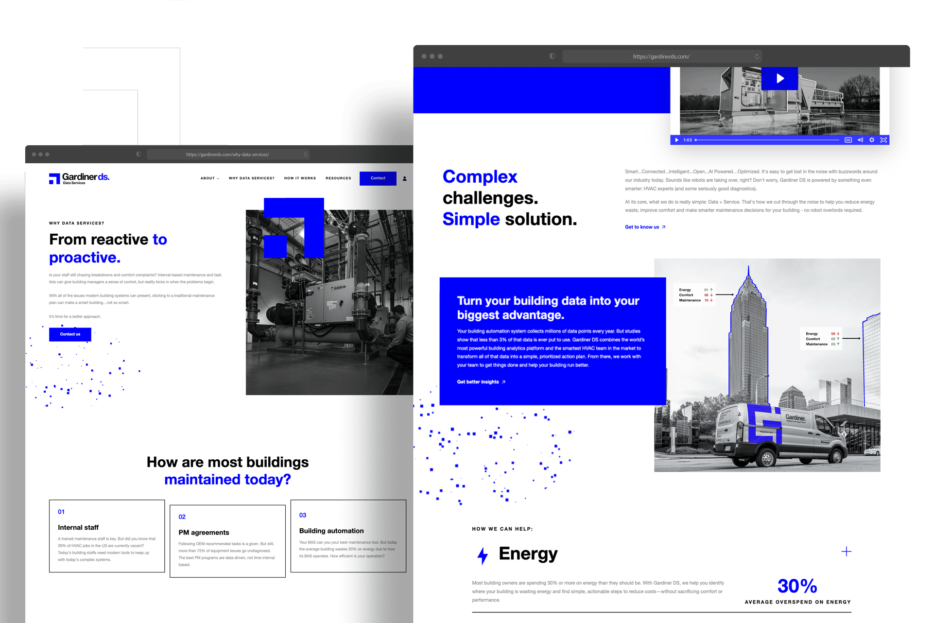 Gardiner DS website mockup