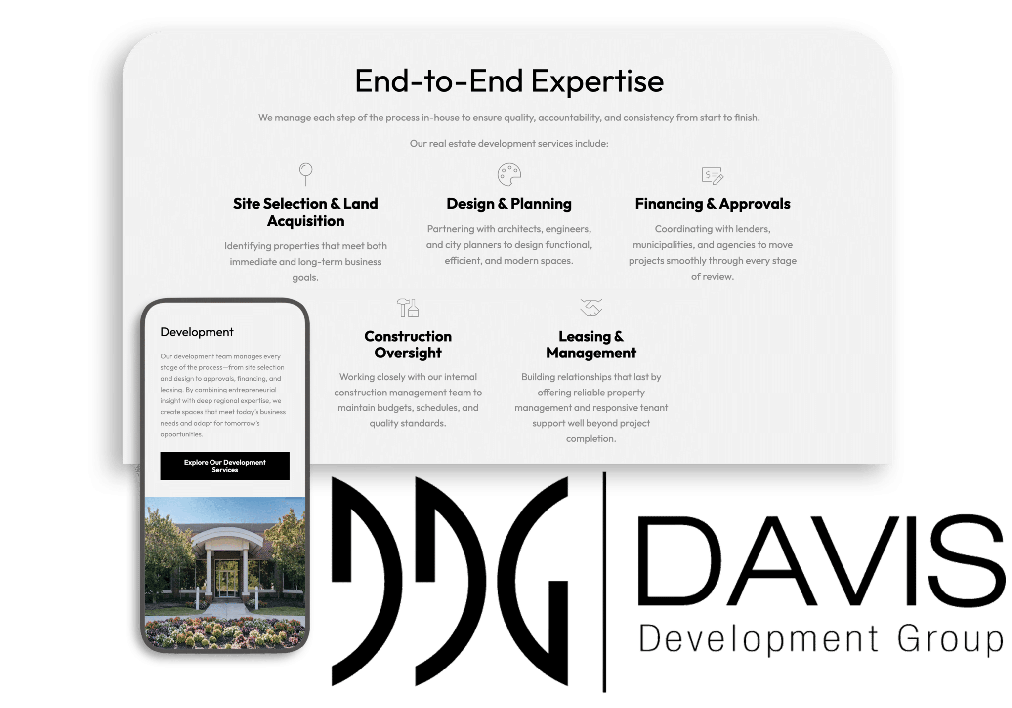 Commercial Real Estate Development Website Design | Company 119