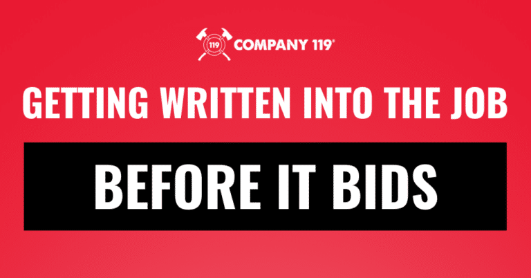 Specification Marketing: Getting Written Into the Job Before It Bids