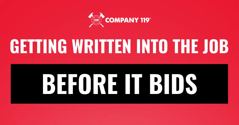 Specification Marketing: Getting Written Into the Job Before It Bids